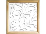Fiori - Moduli Decorativi In Legno E Pvc 98X98 Cm Bianco