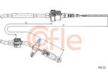 Cofle 632.12 Cavo, Comando Frizione Oe 46736944 Compatibile Con Palio