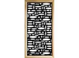 Flashpoint - Moduli Decorativi In Legno E Pvc 47X94 Cm Nero