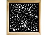 Mangrovie - Moduli Decorativi In Legno E Pvc 98X98 Cm Nero