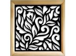 Decor - Moduli Decorativi In Legno E Pvc 73X73 Cm Nero