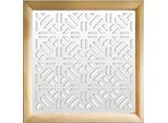 Stoccolma - Moduli Decorativi In Legno E Pvc 98X98 Cm Bianco