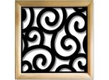 Ghirigori - Moduli Decorativi In Legno E Pvc 73X73 Cm Nero