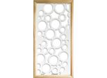 Circle - Moduli Decorativi In Legno E Pvc 73X148 Cm Bianco