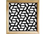 Rombo - Moduli Decorativi In Legno E Pvc 73X73 Cm Nero