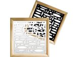 Flashpoint - Moduli Decorativi In Legno E Pvc 98X98 Cm Bianco