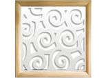 Ricci - Moduli Decorativi In Legno E Pvc 98X98 Cm Bianco