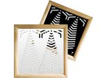 Spear - Moduli Decorativi In Legno E Pvc 48X48 Cm Nero