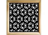 Ellisse - Moduli Decorativi In Legno E Pvc 98X98 Cm Nero