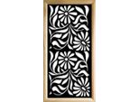 Plants - Moduli Decorativi In Legno E Pvc 73X148 Cm Nero