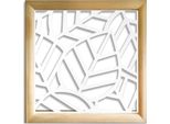 Tropica - Moduli Decorativi In Legno E Pvc 98X98 Cm Bianco