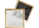 Route - Moduli Decorativi In Legno E Pvc 73X73 Cm Nero