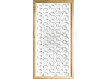 Metamorphosis - Moduli Decorativi In Legno E Pvc 73X148 Cm Bianco