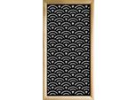 Sunny - Moduli Decorativi In Legno E Pvc 47X94 Cm Nero