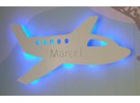 Lampada Notturna A Forma Di Aeroplano Con Nome