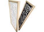 Plants - Moduli Decorativi In Legno E Pvc 73X148 Cm Bianco