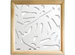 Filodendro - Moduli Decorativi In Legno E Pvc 98X98 Cm Bianco