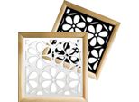 Esaprime - Moduli Decorativi In Legno E Pvc 48X48 Cm Nero