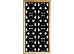 Railing - Moduli Decorativi In Legno E Pvc 47X94 Cm Nero