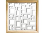Random - Moduli Decorativi In Legno E Pvc 98X98 Cm Bianco