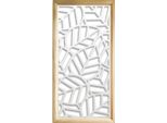 Tropica - Moduli Decorativi In Legno E Pvc 73X148 Cm Bianco