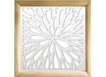 Squirt - Moduli Decorativi In Legno E Pvc 48X48 Cm Bianco