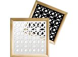 Plenitude - Moduli Decorativi In Legno E Pvc 48X48 Cm Nero