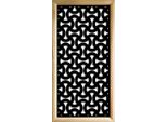 Snake - Moduli Decorativi In Legno E Pvc 73X148 Cm Nero
