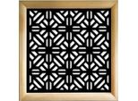 Stoccolma - Moduli Decorativi In Legno E Pvc 98X98 Cm Nero