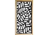 Tropica - Moduli Decorativi In Legno E Pvc 73X148 Cm Nero
