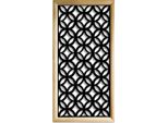 Eclectic - Moduli Decorativi In Legno E Pvc 73X148 Cm Nero