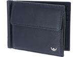 Golden Head Pelle Portafoglio Fermasoldi Capri Rfid Protect Clip-Scheintasche 1921 Blau Blu Scuro