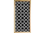 Roundcross - Moduli Decorativi In Legno E Pvc 47X94 Cm Nero