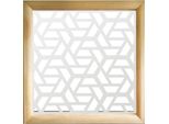 Rombo - Moduli Decorativi In Legno E Pvc 73X73 Cm Bianco
