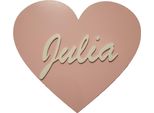 Luce Notturna A Forma Di Cuore Con Targhetta Personalizzata, Led Alimentato A Batteria
