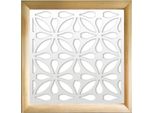 Samura - Moduli Decorativi In Legno E Pvc 73X73 Cm Bianco