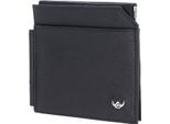 Golden Head Pelle Portacarte Fermasoldi Capri Clip-Scheintasche 1960 Schwarz Nero