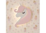 Luce Notturna Led Unicorno Pony - Montaggio A Parete Per La Cameretta Dei Bambini