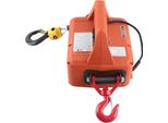 Argano Elettrico - Argano Elettrico Portatile - Telecomando - Capacità Di Carico 500 Kg - Altezza Di Sollevamento 7,6 M - 1500 W - Arancione