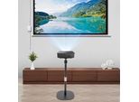 Treppiede Per Videoproiettore - Supporto Per Proiettore Treppiede Da Pavimento - Ruotabile A 360° - Regolabile In Altezza - Acciaio Legato - Per Home Cinema E Ufficio