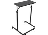 Tavolo Per Rulli Da Allenamento - Tavolo Da Allenamento Regolabile In Altezza - Con Rotelle - Portata 15 Kg - Piano Del Tavolo 60 X 30 Cm - Altezza 91-123,5 Cm - Nero