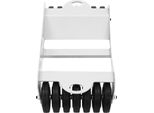 Carrello Per Veicoli - Carrello Per Pneumatici/Ausilio Per La Manovra Di Automobili - Capacità Di Carico 2041 Kg - Acciaio Per Carichi Pesanti - 14 Rotelle - Garage/Officina - Argento