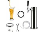 Colonna Di Spillatura Per Birra Alla Spina - Torre Di Spillatura - Acciaio Inossidabile - Rubinetto Lucido - Per Kegerator E Birra Artigianale - Grigio