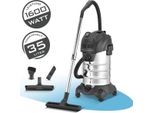 Stahlwerk VCL-1600 St Aspirapolvere A Umido E A Secco 1600 W Aspirapolvere Industriale Da 35 Litri