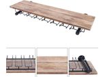 Portabicchieri Da Parete - Design Industriale - 91 Cm - Carico Pesante - Montaggio A Parete - Contenitore Multiuso - Per Bar, Cucina, Ristorante