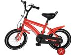 Bicicletta Per Bambini - Bicicletta Senza Pedali - Ruote Da 35 Cm - Ruote Di Supporto - Altezza Regolabile 100-115 Cm - Per Bambini Dai 2 Ai 4 Anni - Rosso
