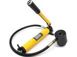 Punzonatrice Idraulica/Foratrice Per Lamiere - 15 T - 10 Matrici 16–101 Mm - Per Lamiere Metalliche - Con Valigetta Di Trasporto - - Giallo