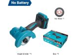 Smerigliatrice Angolare - Mini Batteria 18 V - Disco Da 100 Mm - Motore A Spazzole - Senza Batteria (Solo) - Senza Fili - Braun