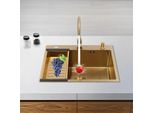 Lavello Da Cucina In Acciaio Inox - Lavello Da Appoggio/Da Incasso/Sottopiano - Vasca Singola - Per Cucina O Bar - Multifunzionale