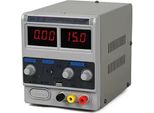 Alimentatore Da Laboratorio - Alimentatore Cc Regolabile - 0-15 V - Stabilizzato - Display A Led - Encoder Di Precisione - Limite Di Corrente 0,6-2 A - 220-240 V 50 Hz - Grigio